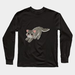 Timmy the Grey cat Long Sleeve T-Shirt